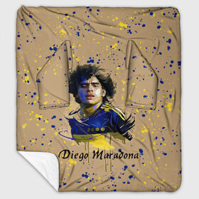 Плед с рукавами с принтом Diego Maradona в Новосибирске, 100% полиэстер | Закругленные углы, все края обработаны. Ткань не мнется и не растягивается. Размер 170*145 | cup | diego maradona | diego maradona letterin | diego maradona print | football | footballer | great footballer | number 10 | великий футболист | диего марадона | кубок | надпись диего марадона | номер 10 | принт диего марадона | футбол 
