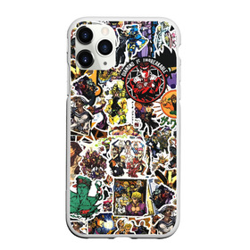 Чехол для iPhone 11 Pro Max матовый с принтом JoJo’s Sticker Bombing в Новосибирске, Силикон |  | anime | jojo’s bizarre adventure | sticker bombing | аниме | джо джо | жо жо | манга | мультфильм | невероятные приключения джоджо | персонаж | стикер бомбинг