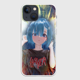 Чехол для iPhone 13 mini с принтом Rem Slayer в Новосибирске,  |  | anime | re zero | rem | slayer | жизнь с нуля | ре зеро | рем