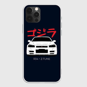 Чехол для iPhone 12 Pro с принтом Skyline R34 Z-Tune в Новосибирске, силикон | область печати: задняя сторона чехла, без боковых панелей | gtr | nissan | r34 | skyline | гтр | ниссан | скайлайн