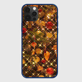 Чехол для iPhone 12 Pro с принтом Новый Год в Новосибирске, силикон | область печати: задняя сторона чехла, без боковых панелей | гирлянды | елка | новогодние игрушки | новый год