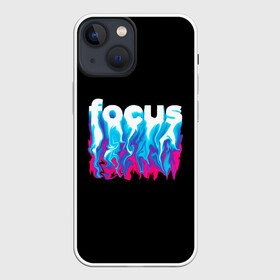 Чехол для iPhone 13 mini с принтом Focus в Новосибирске,  |  | абстракция | граффити | кислотный | неон | пламя | фокус