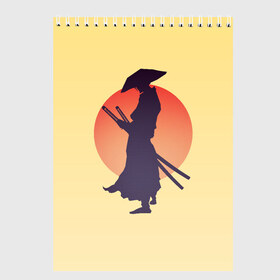 Скетчбук с принтом Ронин в Новосибирске, 100% бумага
 | 48 листов, плотность листов — 100 г/м2, плотность картонной обложки — 250 г/м2. Листы скреплены сверху удобной пружинной спиралью | bushido | japan | japanes | katana | ronin | samurai | sword | бусидо | воин | восходящее солнце | катана | кимоно | меч | мечник | рассвет | ронин | самурай | самурайский | силуэт | силуэт воина | солнце | якудза | японец