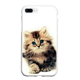 Чехол для iPhone 7Plus/8 Plus матовый с принтом катёнок в Новосибирске, Силикон | Область печати: задняя сторона чехла, без боковых панелей | cute kitten | kitten | котёнок | красивый котёнок | милый котёнок