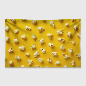 Флаг-баннер с принтом Попкорн в Новосибирске, 100% полиэстер | размер 67 х 109 см, плотность ткани — 95 г/м2; по краям флага есть четыре люверса для крепления | popcorn | воздушная | еда | кино | кинотеатр | кукуруза | кушать | попкорн | сладкий | соленый | сырный | хрустящий