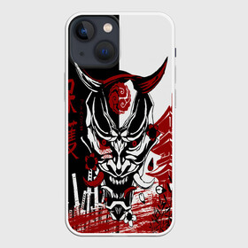 Чехол для iPhone 13 mini с принтом Самурай Samurai в Новосибирске,  |  | cyberpunk 2077 | ninja | samurai | киберпанк | маска самурая | путь война | самурай | сёгун | семь самураев | токио | чёрный самурай | японский самурай