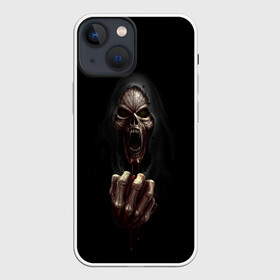 Чехол для iPhone 13 mini с принтом Древний Вампир в Новосибирске,  |  | 666 | blood | dracula | horror | inside | scream | vampire | вампир | внутри | дракула | древний | крик | кровь | ужасы | хоррор