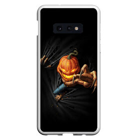 Чехол для Samsung S10E с принтом Jack Skellington в Новосибирске, Силикон | Область печати: задняя сторона чехла, без боковых панелей | Тематика изображения на принте: 666 | blood | dracula | horror | inside | jack | king | pumpkin | scream | skellington | vampire | вампир | внутри | дракула | древний | король | крик | кровь | тыква | ужасы | хоррор