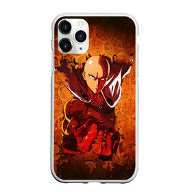 Чехол для iPhone 11 Pro Max матовый с принтом Ванпанчмен в Новосибирске, Силикон |  | hero | one punch man | saitama | ванпанчмен | герой | сайтама