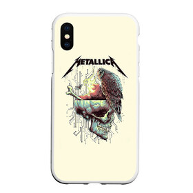 Чехол для iPhone XS Max матовый с принтом Metallica в Новосибирске, Силикон | Область печати: задняя сторона чехла, без боковых панелей | metal | metallica | rock | джеймс хэтфилд | классика | легенда | метал | металлика | популярное | рок | рокгруппа