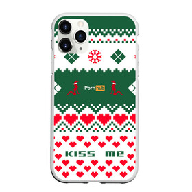 Чехол для iPhone 11 Pro Max матовый с принтом PORN HUB в Новосибирске, Силикон |  | 2021 | new year | новый 2021 год | новый год | поцелуй меня | с новым годом | свитер | свитер на новый год | сердечки