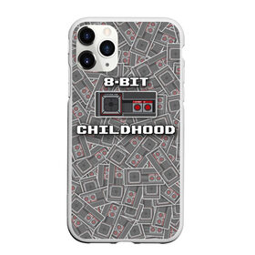 Чехол для iPhone 11 Pro матовый с принтом 8-bit childhood в Новосибирске, Силикон |  | 8 bit | 8 бит | sega | sega master system | джойстик | сега
