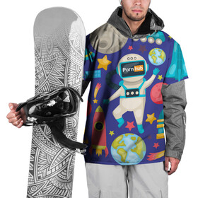 Накидка на куртку 3D с принтом Pornhub space в Новосибирске, 100% полиэстер |  | astronaut | comet | cosmos | moon | planet | rocet | space | star | звезда | космонавт | космос | планета | ракета