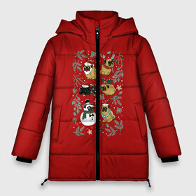 Женская зимняя куртка 3D с принтом Новогоднее настроение в Новосибирске, верх — 100% полиэстер; подкладка — 100% полиэстер; утеплитель — 100% полиэстер | длина ниже бедра, силуэт Оверсайз. Есть воротник-стойка, отстегивающийся капюшон и ветрозащитная планка. 

Боковые карманы с листочкой на кнопках и внутренний карман на молнии | claus | happy new year | merry christmas | santa | snowman | дед мороз | елка | клаус | новый год | рождество | с новым годом | санта | снеговик