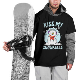Накидка на куртку 3D с принтом Озорной Снеговик в Новосибирске, 100% полиэстер |  | Тематика изображения на принте: claus | happy new year | merry christmas | santa | snowman | дед мороз | елка | клаус | новый год | рождество | с новым годом | санта | снеговик