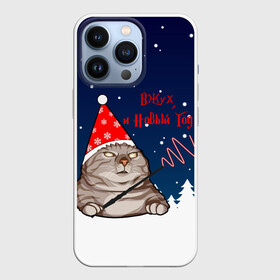 Чехол для iPhone 13 Pro с принтом Вжух и Новый Год в Новосибирске,  |  | Тематика изображения на принте: 2021 | 21 | 2k21 | 2к21 | cat | cats | chrystmas | happy | marry | new | santa | snow | winter | xmas | year | вжух | волшебство | год | годом | елка | елки | кот | лес | мем | мороз | настроение | новогоднее | новогоднему | новый | новым | по