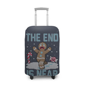Чехол для чемодана 3D с принтом Пряник в Новосибирске, 86% полиэфир, 14% спандекс | двустороннее нанесение принта, прорези для ручек и колес | christmas | cookies | deer | hate | madafakas | new | santa | snow | ugly | year | вязаный | год | дед | клаус | мороз | новогоднему | новый | олень | печенье | печенька | печеньки | печенюшка | по | пряник | рождество | санта | свитер