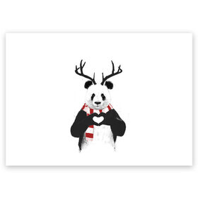 Поздравительная открытка с принтом Новогодний Панда в Новосибирске, 100% бумага | плотность бумаги 280 г/м2, матовая, на обратной стороне линовка и место для марки
 | 2021 | 21 | 2k21 | 2к21 | chrystmas | deer | heart | marry | new | panda | santa | snow | xmas | year | год | годом | дед | елка | елки | клаус | лес | мороз | настроение | новогоднее | новогоднему | новый | новым | олень | панда | по | рождество | с