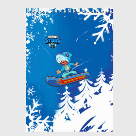 Скетчбук с принтом Brawl Stars (Snowboarding) в Новосибирске, 100% бумага
 | 48 листов, плотность листов — 100 г/м2, плотность картонной обложки — 250 г/м2. Листы скреплены сверху удобной пружинной спиралью | brawl | break dance | leon | moba | skateboard | stars | supercell | surfing | игра | коллаборация | коллаж | колоборация | паттерн