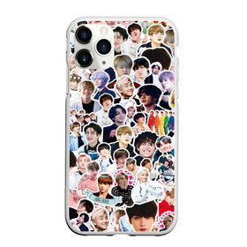 Чехол для iPhone 11 Pro Max матовый с принтом BTS Sticker Bombing в Новосибирске, Силикон |  | bts | k pop | бтс | к поп | кей поп | корея | музыка | стикеры