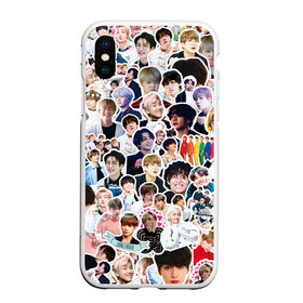 Чехол для iPhone XS Max матовый с принтом BTS Sticker Bombing в Новосибирске, Силикон | Область печати: задняя сторона чехла, без боковых панелей | bts | k pop | бтс | к поп | кей поп | корея | музыка | стикеры