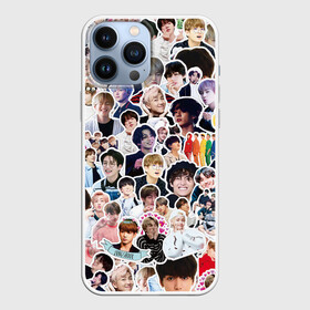 Чехол для iPhone 13 Pro Max с принтом BTS Sticker Bombing в Новосибирске,  |  | bts | k pop | бтс | к поп | кей поп | корея | музыка | стикеры