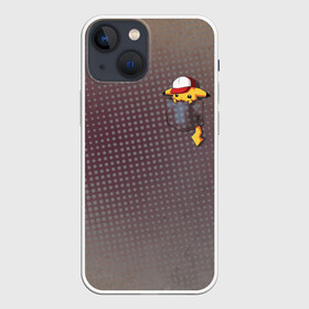 Чехол для iPhone 13 mini с принтом Покемон в Новосибирске,  |  | аниме | милые анимешки | пикачу | покемон | текстура
