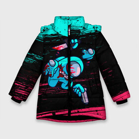 Зимняя куртка для девочек 3D с принтом AMONG US - Impostor With Mini в Новосибирске, ткань верха — 100% полиэстер; подклад — 100% полиэстер, утеплитель — 100% полиэстер. | длина ниже бедра, удлиненная спинка, воротник стойка и отстегивающийся капюшон. Есть боковые карманы с листочкой на кнопках, утяжки по низу изделия и внутренний карман на молнии. 

Предусмотрены светоотражающий принт на спинке, радужный светоотражающий элемент на пуллере молнии и на резинке для утяжки. | among | among us | amongus | crewmate | game | games | imposter | impostor | logo | monster | sabotage | shhh | амонг | амонг ас | амонгас | игра | игры | импостер | космос | крюмейт | лого | логотип | логотипы | монстр | саботаж | символ | сим