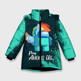 Зимняя куртка для девочек 3D с принтом AMONG US - ПОНИ в Новосибирске, ткань верха — 100% полиэстер; подклад — 100% полиэстер, утеплитель — 100% полиэстер. | длина ниже бедра, удлиненная спинка, воротник стойка и отстегивающийся капюшон. Есть боковые карманы с листочкой на кнопках, утяжки по низу изделия и внутренний карман на молнии. 

Предусмотрены светоотражающий принт на спинке, радужный светоотражающий элемент на пуллере молнии и на резинке для утяжки. | among | among us | amongus | crewmate | game | games | imposter | impostor | logo | monster | pony | sabotage | shhh | unicorn | амонг | амонг ас | амонгас | единорог | игра | игры | импостер | космос | крюмейт | лого | логотип | логотипы | мон
