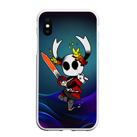 Чехол для iPhone XS Max матовый с принтом Hollow Knight x Hades в Новосибирске, Силикон | Область печати: задняя сторона чехла, без боковых панелей | game | games | hades | hollow knight | knight | арт | рыцарь | хадес | хадэс | холлоу найт