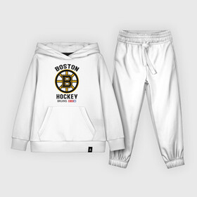 Детский костюм хлопок (с толстовкой) с принтом BOSTON BRUINS NHL в Новосибирске,  |  | Тематика изображения на принте: black | boston | bruins | hockey | ice | logo | nhl | sport | usa | бостон | брюинз | кубок | логотип | нхл | спорт | стэнли | хоккей