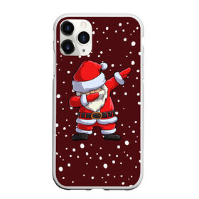 Чехол для iPhone 11 Pro Max матовый с принтом Dab-Santa в Новосибирске, Силикон |  | Тематика изображения на принте: claus | happy new year | merry christmas | santa | snowman | дед мороз | елка | клаус | новый год | рождество | с новым годом | санта | снеговик