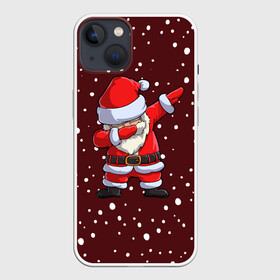 Чехол для iPhone 13 с принтом Dab Santa в Новосибирске,  |  | claus | happy new year | merry christmas | santa | snowman | дед мороз | елка | клаус | новый год | рождество | с новым годом | санта | снеговик