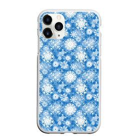 Чехол для iPhone 11 Pro Max матовый с принтом Снежинки в Новосибирске, Силикон |  | Тематика изображения на принте: merry christmas | дед мороз | ёлка | зима | мороз | новый год | подарок | праздник | рождество | с новым годом | санта клаус | снег | снеговик | снегурочка | снежинки | снежные узоры | узоры