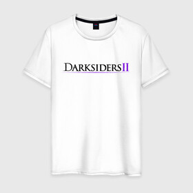Мужская футболка хлопок с принтом Darksiders 2 Logo (Z) в Новосибирске, 100% хлопок | прямой крой, круглый вырез горловины, длина до линии бедер, слегка спущенное плечо. | azrael | darksiders | darksiders 2 | darksiders 3 | griever | silitha | tiamat | ulthane | vulgrim | wrath of war | всадник апокалипсиса | гнев войны | обугленный совет | руина | ультэйн | чёрный молот