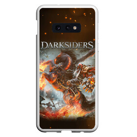 Чехол для Samsung S10E с принтом Darksiders (Z) в Новосибирске, Силикон | Область печати: задняя сторона чехла, без боковых панелей | Тематика изображения на принте: azrael | darksiders | darksiders 2 | darksiders 3 | griever | silitha | tiamat | ulthane | vulgrim | wrath of war | всадник апокалипсиса | гнев войны | обугленный совет | руина | ультэйн | чёрный молот