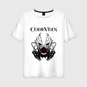 Женская футболка хлопок Oversize с принтом CodeVein (Z) в Новосибирске, 100% хлопок | свободный крой, круглый ворот, спущенный рукав, длина до линии бедер
 | blood veils | code vein | codevein | vein | вампир | вампиры | вен код | кодовая жилка | призраки