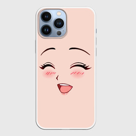 Чехол для iPhone 13 Pro Max с принтом Сonfused anime face в Новосибирске,  |  | angry | anime | art | big | eyes | face | girl | kawaii | manga | style | аниме | арт | глаза | девушка | кавай | лицо | манга | смущенная