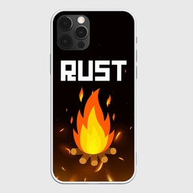 Чехол для iPhone 12 Pro Max с принтом RUST в Новосибирске, Силикон |  | action | game | rust | zombie | апокалипсис. | выживание | зомби | игра | лес | радиация | раст