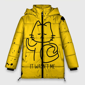 Женская зимняя куртка 3D с принтом AMONG US - КОТИК в Новосибирске, верх — 100% полиэстер; подкладка — 100% полиэстер; утеплитель — 100% полиэстер | длина ниже бедра, силуэт Оверсайз. Есть воротник-стойка, отстегивающийся капюшон и ветрозащитная планка. 

Боковые карманы с листочкой на кнопках и внутренний карман на молнии | among | among us | amongus | crewmate | game | games | imposter | impostor | logo | monster | sabotage | shhh | амонг | амонг ас | амонгас | игра | игры | импостер | космос | крюмейт | лого | логотип | логотипы | монстр | саботаж | символ | сим