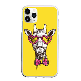 Чехол для iPhone 11 Pro Max матовый с принтом Жираф в Новосибирске, Силикон |  | бабочка | винтаж | графика | жираф | очки | ретро | рисунок | сердечки | хипстер