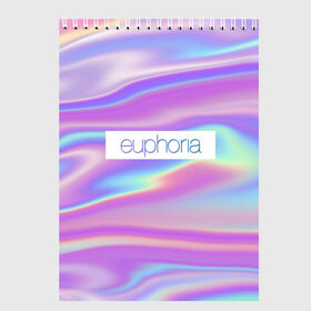 Скетчбук с принтом сериал Euphoria в Новосибирске, 100% бумага
 | 48 листов, плотность листов — 100 г/м2, плотность картонной обложки — 250 г/м2. Листы скреплены сверху удобной пружинной спиралью | Тематика изображения на принте: zendaya | зендея | ру беннетт | сериал euphoria | эйфория