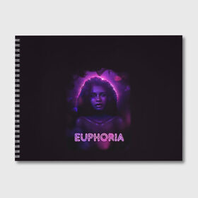 Альбом для рисования с принтом сериал Euphoria в Новосибирске, 100% бумага
 | матовая бумага, плотность 200 мг. | zendaya | зендея | ру беннетт | сериал euphoria | эйфория