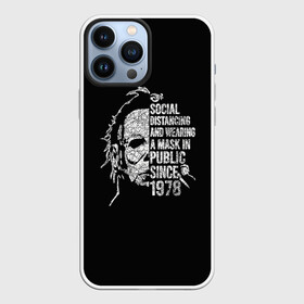 Чехол для iPhone 13 Pro Max с принтом Michael Myers в Новосибирске,  |  | Тематика изображения на принте: 666 | alien | astral | demon | ghost | halloween | hellraiser | horror | michael | monster | myers | астрал | восставший из ада | демон | майерс | майкл | монстр | призрак | ужасы | хоррор