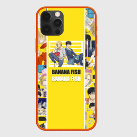 Чехол для iPhone 12 Pro с принтом BANANA FISH в Новосибирске, силикон | область печати: задняя сторона чехла, без боковых панелей | banana fish | аниме | банановая рыба | эйджи окумуры | эш линкс