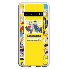 Чехол для Samsung Galaxy S10 с принтом BANANA FISH в Новосибирске, Силикон | Область печати: задняя сторона чехла, без боковых панелей | banana fish | аниме | банановая рыба | эйджи окумуры | эш линкс