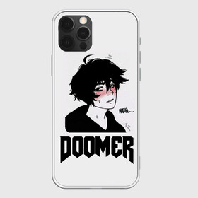 Чехол для iPhone 12 Pro с принтом Doomer boy в Новосибирске, силикон | область печати: задняя сторона чехла, без боковых панелей | boomer | boy | chad | doomer | frecso | girl | i know | irony | jacques | post | stonks | thundercock | yes | zoomer | бумер | да | девушка | думер | жак | зумер | ирония | мем | мемы | парень | пост | постирония | стонкс | тандеркок | ф