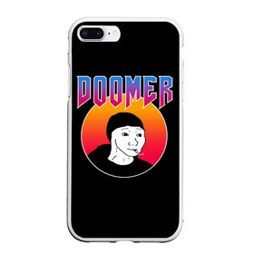 Чехол для iPhone 7Plus/8 Plus матовый с принтом Doomer в Новосибирске, Силикон | Область печати: задняя сторона чехла, без боковых панелей | Тематика изображения на принте: boomer | boy | chad | doomer | frecso | girl | i know | irony | jacques | post | stonks | thundercock | yes | zoomer | бумер | да | девушка | думер | жак | зумер | ирония | мем | мемы | парень | пост | постирония | стонкс | тандеркок | ф