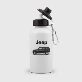 Бутылка спортивная с принтом Jeep Wrangler в Новосибирске, металл | емкость — 500 мл, в комплекте две пластиковые крышки и карабин для крепления | Тематика изображения на принте: america | avto | car | v8 | машина | скорость