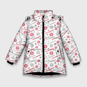 Зимняя куртка для девочек 3D с принтом STOP CORONAVIRUS в Новосибирске, ткань верха — 100% полиэстер; подклад — 100% полиэстер, утеплитель — 100% полиэстер. | длина ниже бедра, удлиненная спинка, воротник стойка и отстегивающийся капюшон. Есть боковые карманы с листочкой на кнопках, утяжки по низу изделия и внутренний карман на молнии. 

Предусмотрены светоотражающий принт на спинке, радужный светоотражающий элемент на пуллере молнии и на резинке для утяжки. | corona virus | coronavirus | covid 19 | infection | mask | pandemic | virus | болезнь | больница | вирус | грипп | зараза | инфекция | карантин | ковид 19 | корона вирус | коронавирус | лихорадка | маска | медицинская маска | пандемия